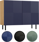 Topeshop Komoda KAMA 2D/K ARISAN GRANAT | M-MP-K-KAMA-2D/K-ARG | 5904507205447