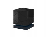 QIU bedside table 2 pcs. 46x41.5x53 cm black gloss/black gloss | QIU SZF CZ | 5903815007484