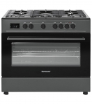 Ravanson KWGE-K90 Cheff Modern Black gas and electric cooker (black) | KWGE-K90A CHEFF MB | 5902230902916
