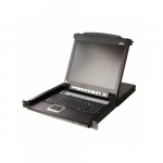 Konsola KVM Aten Przełącznik KVM LCD ATEN CL5708M, USB-PS/2, VGA, 8 port&oacute;w, układ niemiecki | 14.01.7407 | 4710469342462