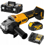 Szlifierka Dewalt DEWALT SZLIFIERKA KĄT.125mm 18V DCG407M1T 1x4,0Ah BL TSTAK | DCG407M1T-QW | 5035048844311