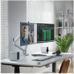 Alogic Glide Flexible Dual Arm Monitor Mount 17-35 White | C32GMA2 | 9350784029126