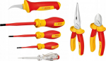 Zestaw narzędzi Bosch Bosch VDE tool set mixed, 7-piece (red/yellow, side cutters, needle-nose pliers, 4 screwdrivers, stripping knife) | 1600A02NG3 | 4053423246971