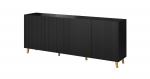 Cama Commode PAFOS 200x42x82 Black matt | PAFOS KOM200 CZ | 5903815006661