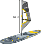 Rebel Active Deska ACTIVE SUP windsurfing inflacyjny zestaw 305x76x15 | RBA-4513 | 5901890123334