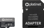 Karta Platinet Pro MicroSDXC 512 GB Class 10 UHS-III/U3 A2  (PMMSDX512UIII) | PMMSDX512UIII | 5907595450959