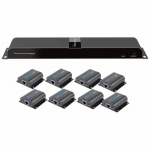 System przekazu sygnału AV Techly HDMI Extender/Splitter z IR przez RJ45 50m | IDATA-EX-HL81TY | 8054529028207