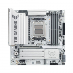 Asus TUF GAMING B850M-PLUS WIFI7 W | Processor family AMD | Processor socket AM5 | DDR5 | Supported hard disk drive interfaces SATA, M.2 | Number of SATA connectors 4 | TUF GAMING B850M-PLUS WIFI7 W | 4711636167451