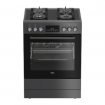 BEKO Cooker | FBM62330GADSN | Hob type Gas | Oven type Electric | Grey | Width 60 cm | Grilling | LED | Depth 60 cm | 72 L | FBM62330GADSN | 8690842694011