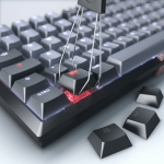 Klawiatura Cherry KW 300 MX klawiatura Dom USB + Bluetooth QWERTZ Czarny, Miedziany, Szary | G80-3960HHADE-2 | 4025112117718