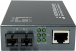 Konwerter światłowodowy LevelOne Media Konverter RJ45->SC GE SM PoE 30W 1310nm 20km | GVT-2014 | 4015867239544