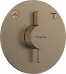Hansgrohe DuoTurn S Bateria z mieszaczem do 2 odbiornik&oacute;w, podtynkowa, Kolor Brąz Szczotkowany | 75418140 | 4059625482926