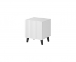PAFOS bedside table 2 pcs. 45x40x51 cm white matt | PAFOS SZF BI | 5903815006777