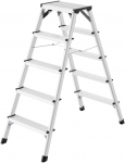 Hailo Kapnes divpusejas D60 StandardLine / aluminija / 2x5 pakapieni 4007126865519 | 4007126865519 | 4007126865519