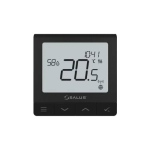 Salus Salus bezprzewodowy, natynkowy regulator temperatury SQ610BRF Quantum, akumulatorowy, czarny | 80SQ610BRF | 5056632700424