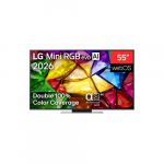 LG 4K evo AI Mini RGB TV | 55MRGB87B3B | 55 | Smart TV | webOS | UHD | Black | 55MRGB87B3B.AEU | 8806096729724