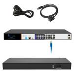 Extralink ARES | Switch PoE | 16x Gigabit PoE/PoE+, 2x SFP, 1x Port Konsolowy, 150W, Zarządzalny | EX.3807 | 5902560363807