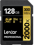 Lexar memory card SDXC 128GB Professional 2000x UHS-II U3 V90 | LSD2000128G-BNNNG | 843367120864