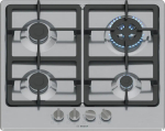 Bosch Serie 4 PGH6B5K90 hob Stainless steel Built-in 60 cm Gas 4 zone(s) | PGH6B5K90 | 4242005484614