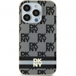 DKNY DKHMP15MHCPTSK iPhone 15 Plus / 14 Plus 6.7'' czarny/black hardcase IML Checkered Mono Pattern & Printed Stripes MagSafe | BRA100657 | 3666339269364