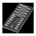 Zestaw narzędzi Wera 9723 foam insert Zyklop B 3/8 bit socket set 1, 22 pieces, tool set (black/grey, in foam insert for workshop trolley) | 05150113001 | 4013288225313