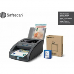 SafeScan 155-S Komplett SET Geldpr&uuml;fger&auml;t Batterie & Stapler | 112-0732 | 8717496338501