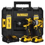 POWER TOOL COMBO KIT DEWALT DCK2062D2T (DCD709+DCF809) 18V 2X2.0AH | DCK2062D2T-QW | 5035048721810