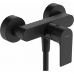 Bateria prysznicowa Hansgrohe Rebris E - Jednouchwytowa bateria prysznicowa natynkowa, czarny mat | 72650670 | 4059625401798