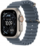 Smartwatch Apple Watch Ultra 3 GPS + Cellular 49mm Natural Titanium / Ocean Band Niebieski (MEWH4QI/A) | 195950608816 | 195950608816