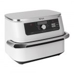 Ninja AF500EUWH fryer Double 10.4 L Stand-alone 2470 W Hot air fryer Silver, White | AF500EUWH | 6223563038424