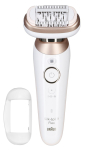 Braun Epilator | 9-011 3D Silk-epil 9 Flex | Operating time (max) 50 min | Number of power levels 2 | Wet & Dry | White/Gold | 7500435225328 | 7500435225328