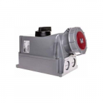 PCE Zestaw instalacyjny z gniazdem 125A 5P 0-1 czerwony (145-6w) | 145-6w | 5907711139508