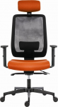 Krzesło biurowe Powerton Powerton Ergonomiczny fotel biurowy Lucie, Pomarańczowy | 8590825595826 | 8590825595826