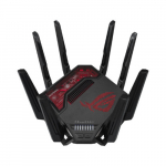 WiFi 7 Tri-band Gaming Router | ROG Rapture GT-BE19000 | 802.11ax | 10/100/1000 Mbit/s | Ethernet LAN (RJ-45) ports 1 | Mesh Support Yes | MU-MiMO Yes | 4G/5G | Antenna type External | 90IG0850-MO9A0V | 4711387382639