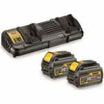 Dewalt DEWALT ŁADOWARKA DCB132 NA DWIE BATERIE + 2 x AKUMULATOR 54/18V 6,0/2,0Ah DCB546 DCB132T2-QW | DCB132T2-QW | 5035048640722