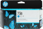 Tusz HP HP Atrament/HP 738 130-ml Cyan DesignJet Ink | 498N5A | 196068358860