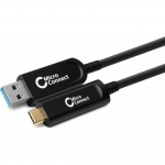 Kabel USB MicroConnect USB-A - USB-C 15 m Czarny (MC-USB3.2CA15OP) | MC-USB3.2CA15OP | 5704174890003
