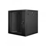 Wall-Mounted Rack 19'' 12U 600X600mm black | WF01-6612-10B | 5901969403152