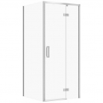 Cersanit SET C100 KABINA LARGA ZAWIAS PRAWA CHROM 90X80X195 SZK TRANS WIR | SZEZ1004591522 | 5901771132257