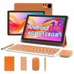Extralink Tablet CP31 4GB RAM+128GB Orange | Tablet | Android 15, 2Mpx+8Mpx, 6000mAh, 1280x800px, klawiatura, mysz, rysik | EX.95849 | 5904960295849