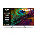 Sharp 4K QLED MiniLED TV | 50JP7265E | 50 | Smart TV | Google TV | UHD | Silver | 50JP7265E | 5905683274401