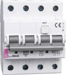 Eti-Polam Wyłącznik r&oacute;żnicowo-nadprądowy 4P 20A B 0,03A typ AC KZS-4M 002174005 | 002174005 | 3838895552017