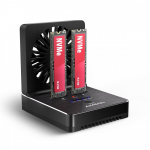 ADSA-M2C22 USB-C 2xNVMe /SATA M.2 20Gbps cooler | ADSA-M2C22 | 8595247909367