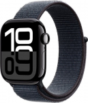 Watch Series 10 GPS + Cellular 42 mm Jet Black Aluminium Case with Ink Sport Loop | MWX83ET/A | 0195949553653