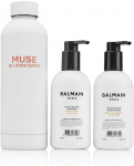 Balmain Set Professionnel: Argan Oil, Hair Shampoo, Moisturizing, 300 ml + Hair Conditioner, For Moisturizing, 300 ml + Muse Du Printemps, Steel Water Bottle, White For Women | 8720791757250 | 8720791757250
