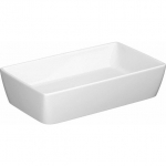 Umywalka Cersanit nablatowa City 60 protokątna z korkiem ceramicznym (K35-047-ECO) | K35-047 | 5902115778537