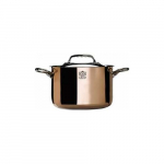 De Buyer Garnek miedziany wysoki z pokrywą 20 cm | DB6242-20 | 3011246242205