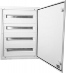 Elektro-Plast Rozdzielnica modułowa 4x24 podtynkowa IP54 DARP-96 drzwu alum. biały 9.424 | 9.424 | 5905548288574