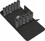 Wera Wera 8790 C Impaktor Deep Set 1, 11 pieces, socket wrench (black, 1/2'', in textile box) | 05004841001 | 4013288224088