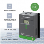 Qoltec Słoneczny regulator ładowania MPPT z czujnikiem temperatury 60A | 12V/24V | LCD | Bluetooth | APP | GEL | LiFePO4 | 53665 | 5901878536651